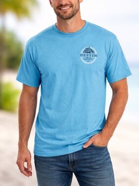 Delta brand men’s size large Destin Florida short sleeve crew neck t-shirt